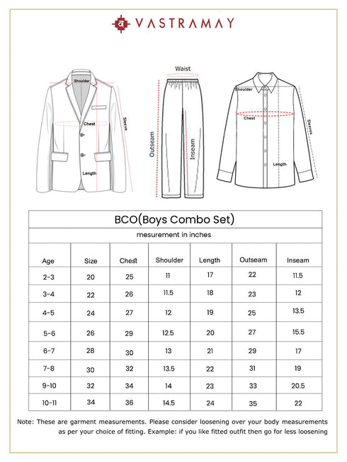 Boy's' White And Gray Shirt Blazer Waist Coat And Pant